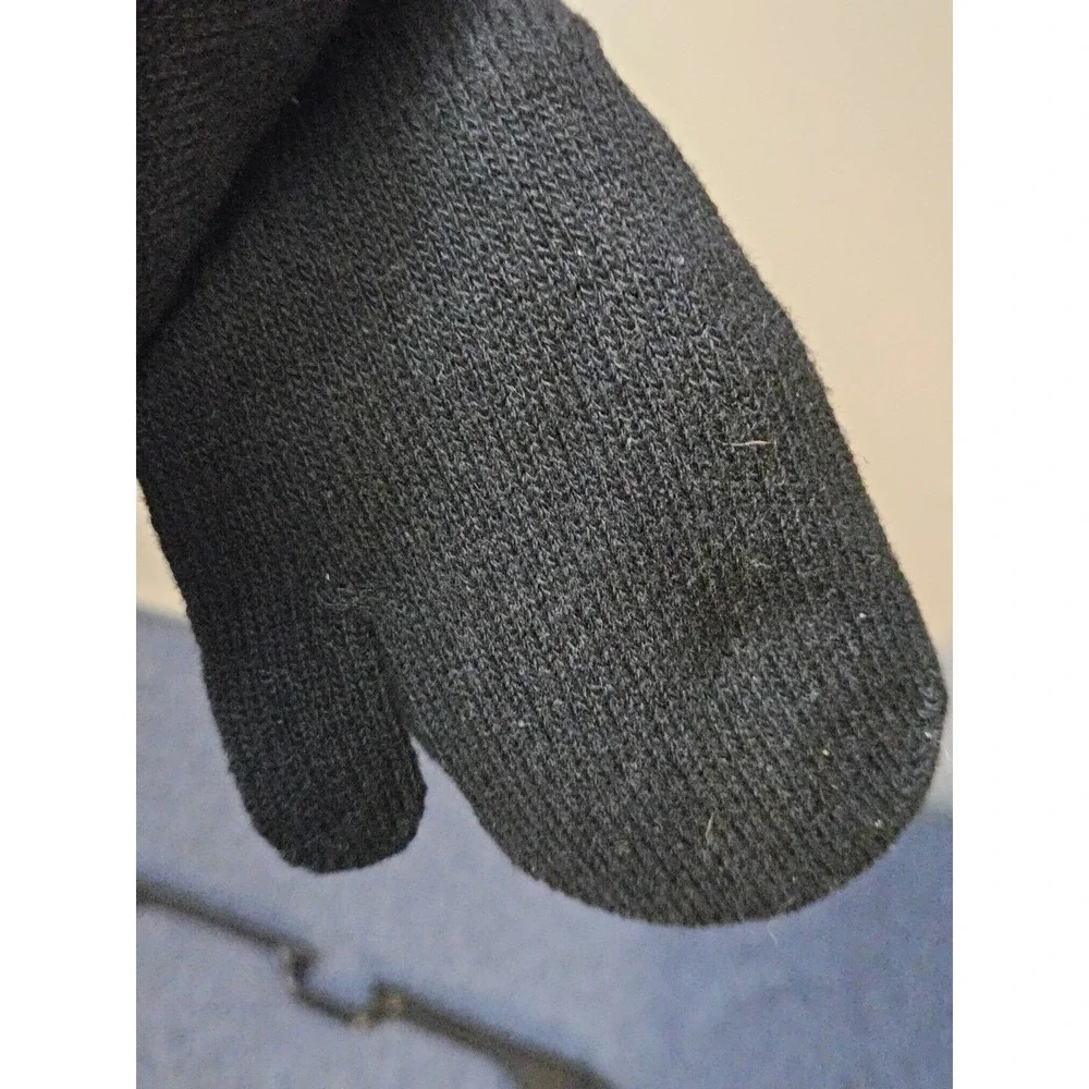 NEW Cat & Jack Toddler Unisex‎ 3 Pack Mittens Gloves Black Size 2T-5T
